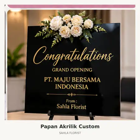 Papan Bunga Akrilik Situbatu